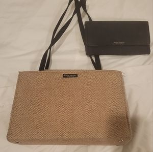 Kate Spade Houndstooth Purse and Wallet